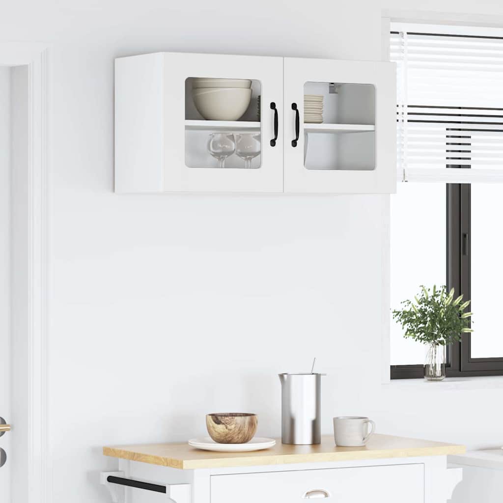 Küchenhängeschrank Hochglanz Weiß 80 x 31 x 40 cm Holzwerkstoff